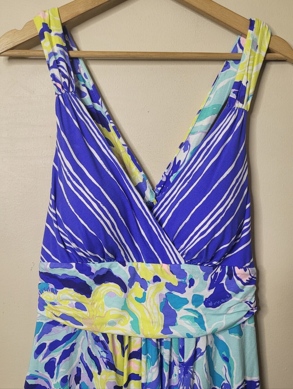 Lilly Pulitzer Hadley Dress In Indigo Ylang Ylang Love Size L NWT - Picture 5 of 14